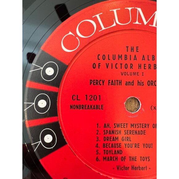 The Columbia Album Of Victor Herbert Vol. I Percy Faith Vinyl Record CL 1201 - Picture 3 of 5